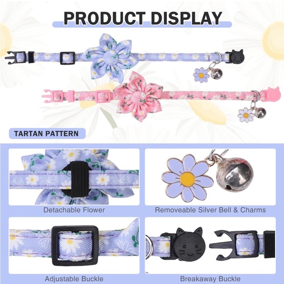 Really cute cat collar 2x - Picture 2 of 14